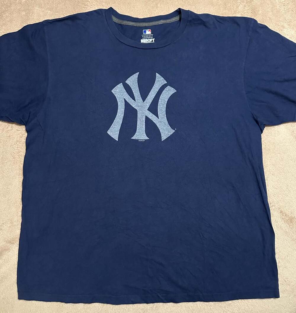 New York Yankees MLB Genuine Merchandise Ring Spun Soft T-Shirt Navy Blue 2XL